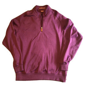 Martin Golf 1/4 Zip Pullover Sweater Soft - Men’s Size Large Purple Royal